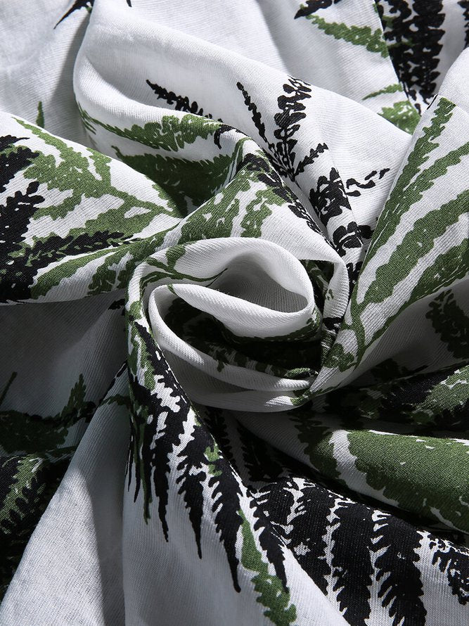 Men's Shirt Collar Coconut Tree Shirts - Image 4