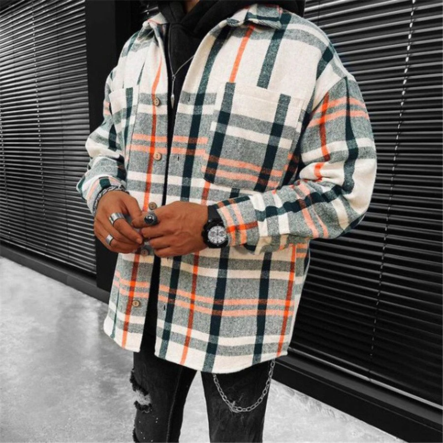 Hit The Color Line Casual Cardigan Jacket - Image 2