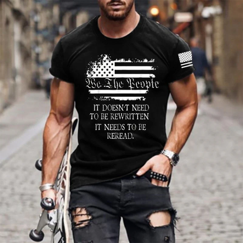 It Doesn't Need To Be Rewritten Men's Cotton T Shirt - Image 4