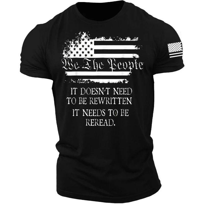 It Doesn't Need To Be Rewritten Men's Cotton T Shirt - Image 7