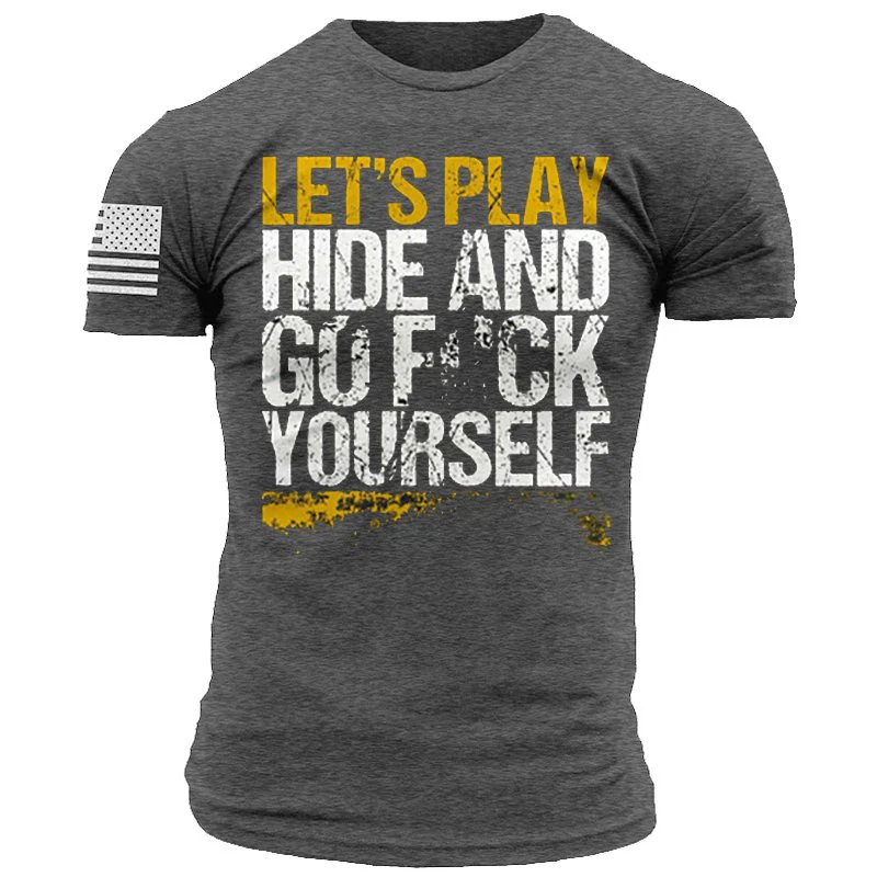 Let's Play Hidy Men's Tactical Casual Short Sleeve T-Shirt - Image 8