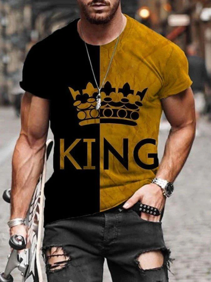 Men's Imperial Crown Print T-Shirt - Image 4