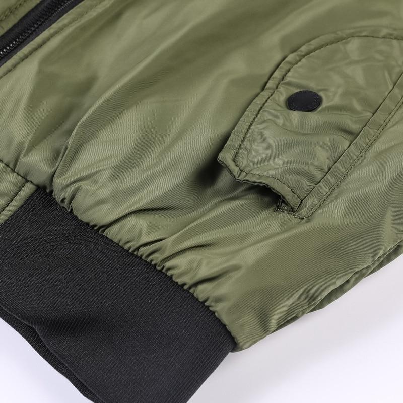 Men ' s Military Bomber Jackets Men Casual Solid Zipper Pilot Jacket New Thin Stand Collar Male Coat Slim Fit - Image 5