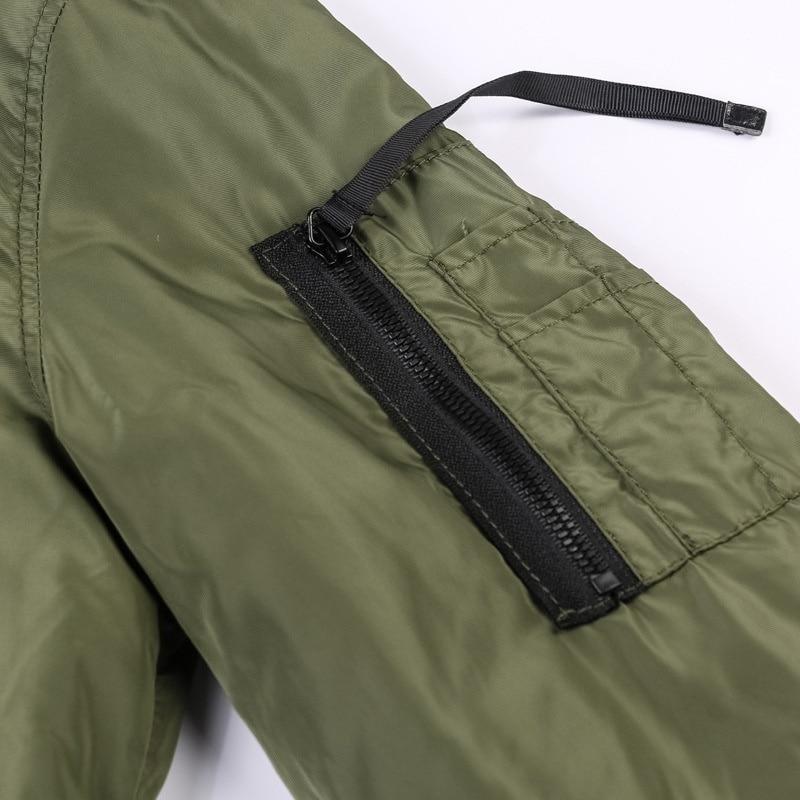 Men ' s Military Bomber Jackets Men Casual Solid Zipper Pilot Jacket New Thin Stand Collar Male Coat Slim Fit - Image 9
