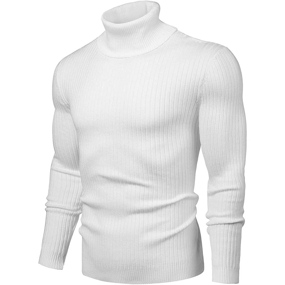 Men's Turtleneck Sweater Slim Sweater - Image 11