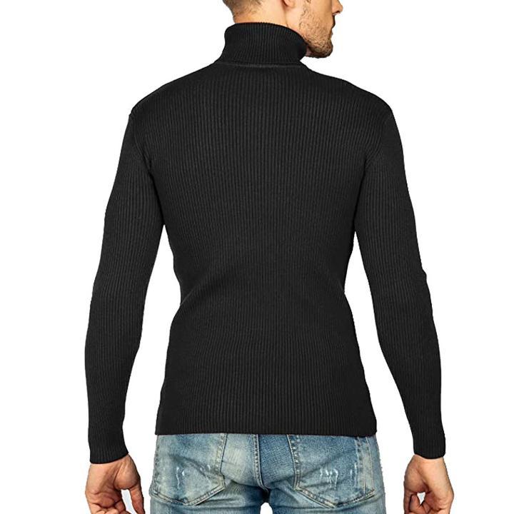 Men's Turtleneck Sweater Slim Sweater - Image 21