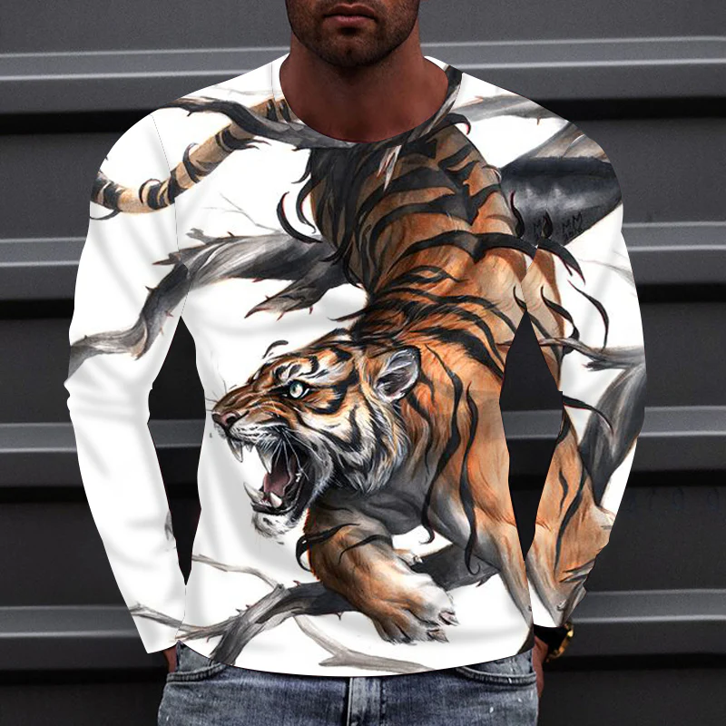Men's 3D Abstract Print T-Shirt