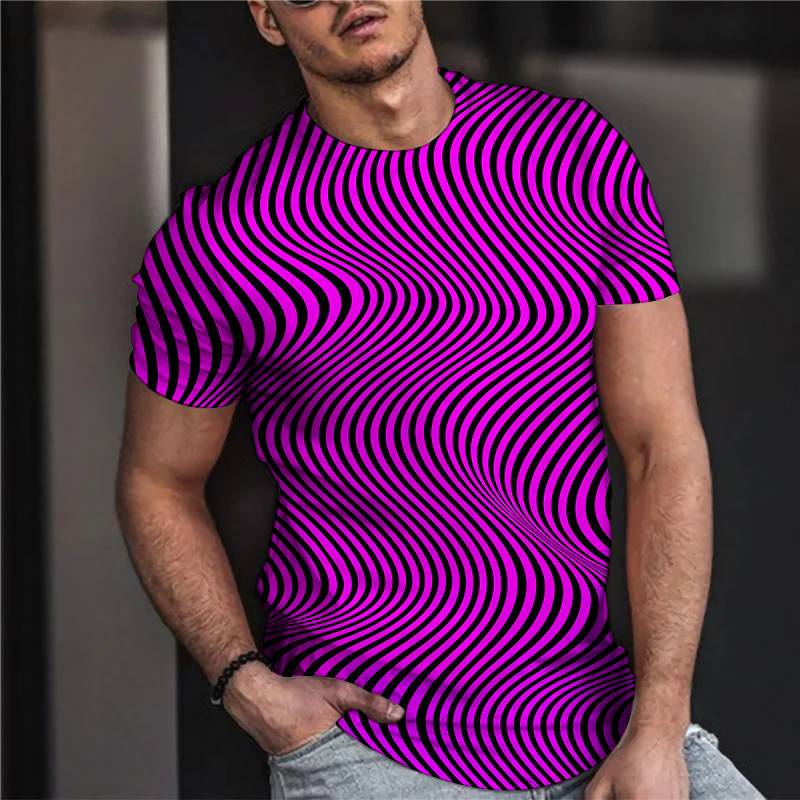 Men's 3D Abstract Print T-Shirt