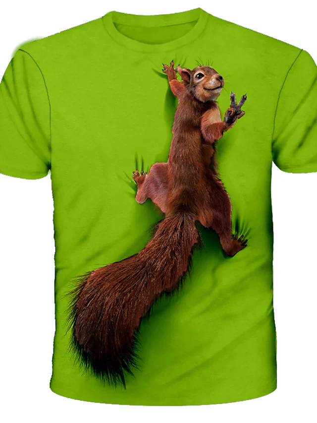 Men's 3D Abstract Print T-Shirt - Image 4