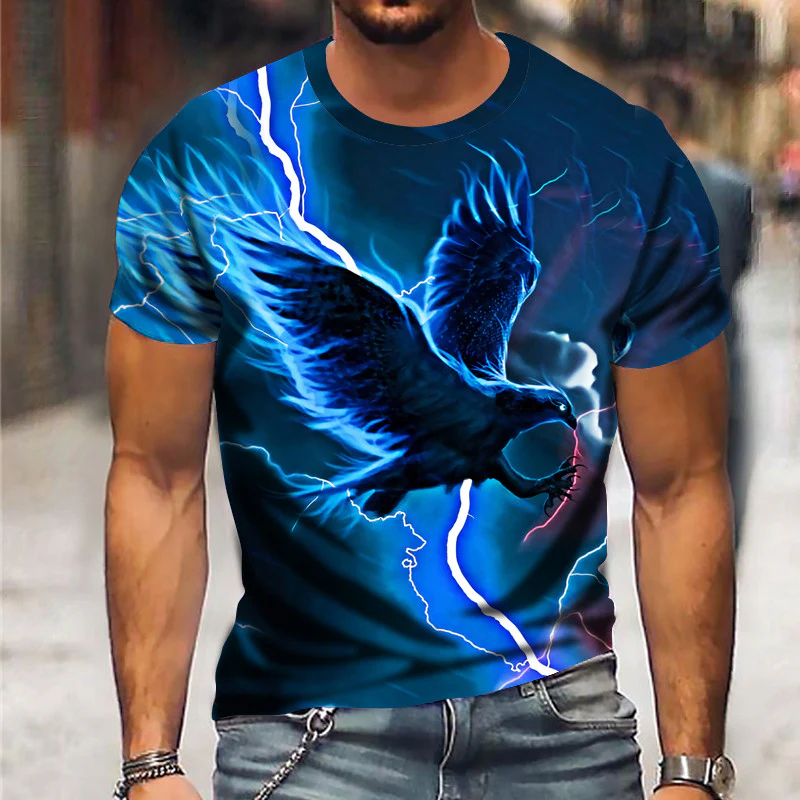 Men's 3D Abstract Print T-Shirt