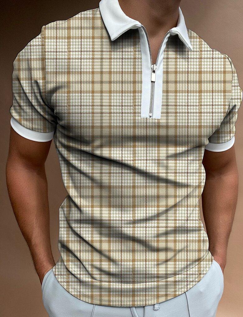 Men's Art Print Pattern Casual Short Sleeve POLO Shirt - Image 2