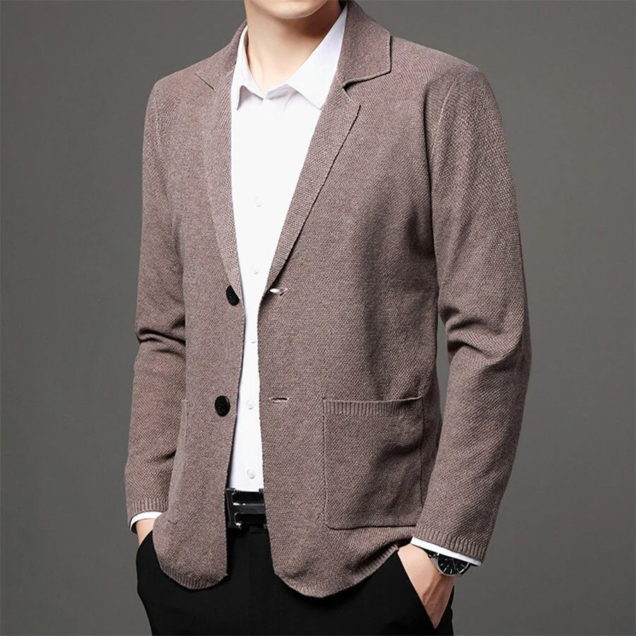 Men's Casual Knitted Cardigan Top - Image 4