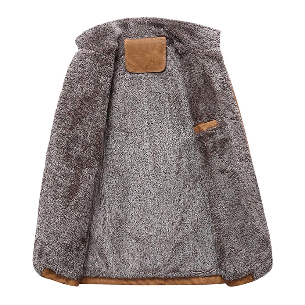 Men's Epaulet Design Stand Collar Single Breasted Coat - Image 6