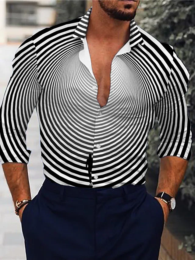 Men's 3D Abstract Print T-Shirt