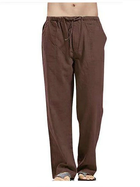 Men's linen pocket casual trousers - Image 16