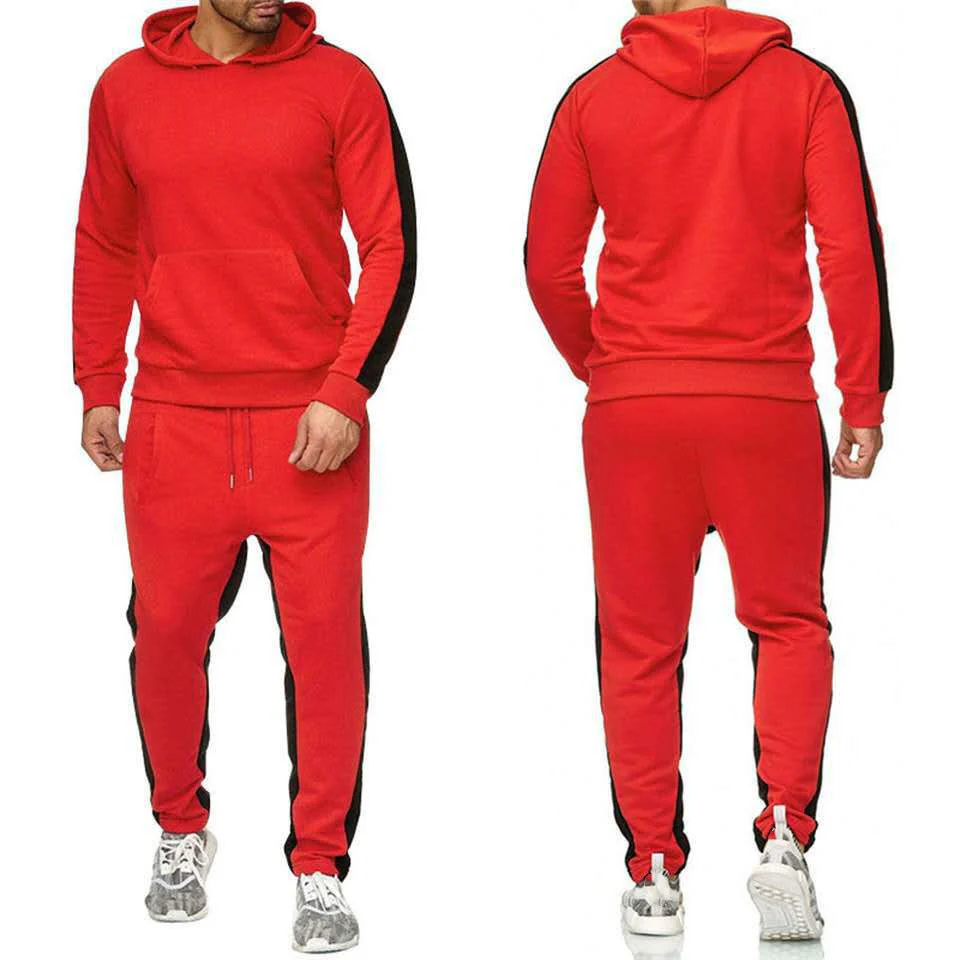 Men's casual sportswear hooded sweater suit - Image 3
