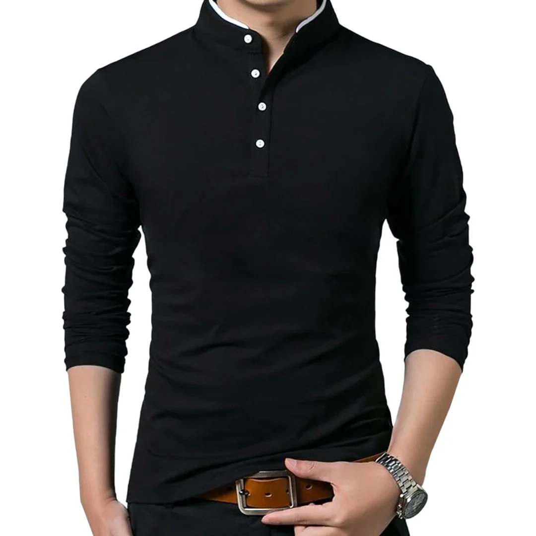 Pologize Business Mandarin Collar Polo Shirt - Image 3