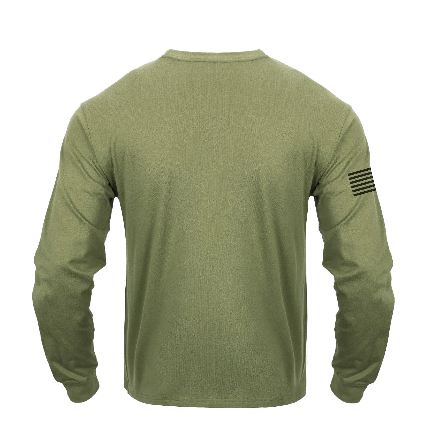 Men's 100% Cotton Patriotic American Flag Graphic Crewneck Long Sleeve T-shirts - Image 8