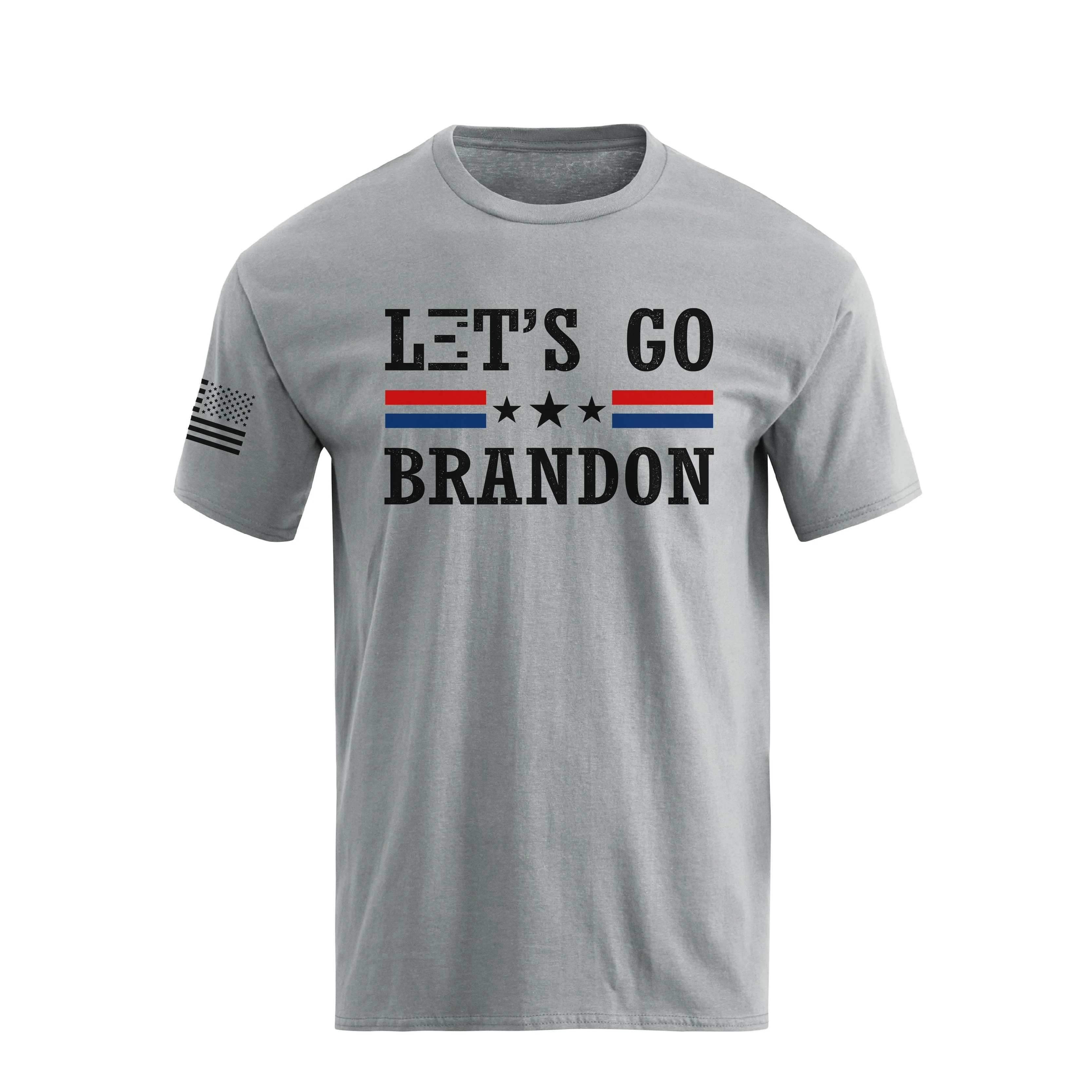 Men's 100%Cotton Let's Go Brandon Graphic Short Sleeve T-shirts - Image 9
