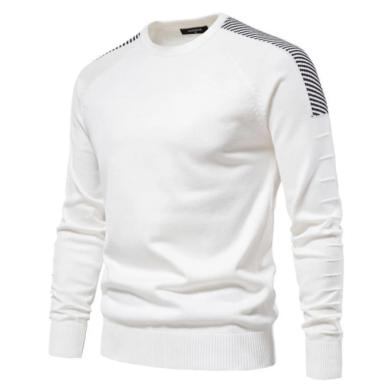 Spliced Drop Sleeve Sweater Men - Image 2