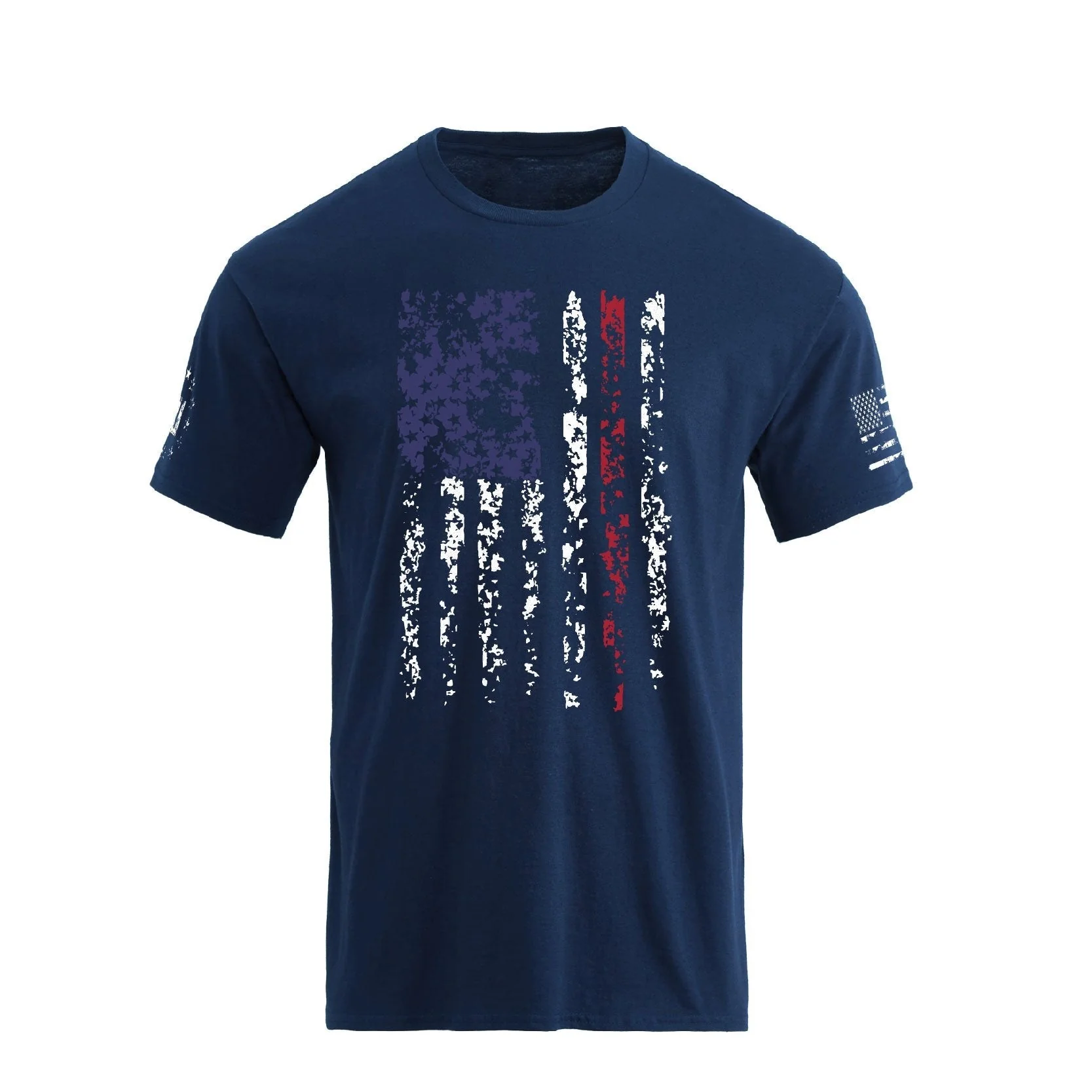Men's 100% Cotton Patriotic American Flag Graphic Short-sleeve T-shirt - Image 5