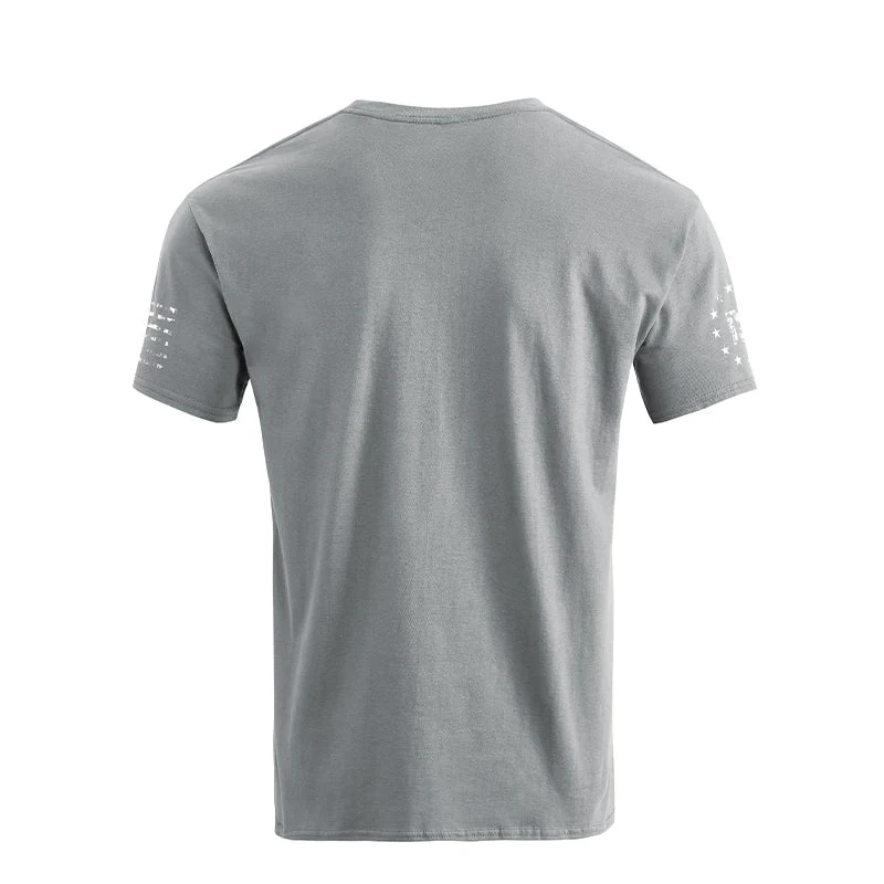 Men's American Flag Cross Overlay Graphic T-Shirt - Image 14