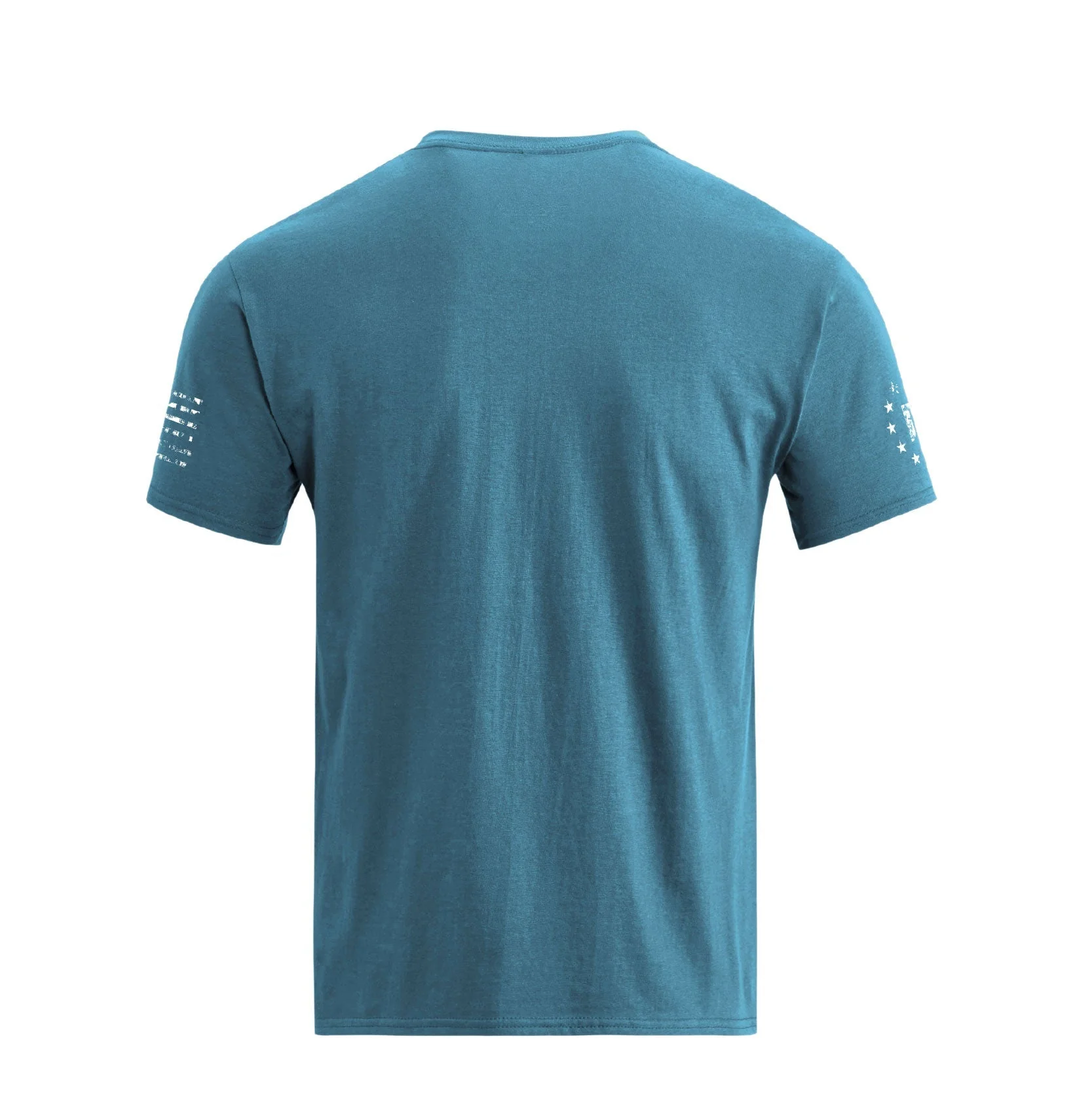 Men's American Flag Cross Overlay Graphic T-Shirt - Image 20
