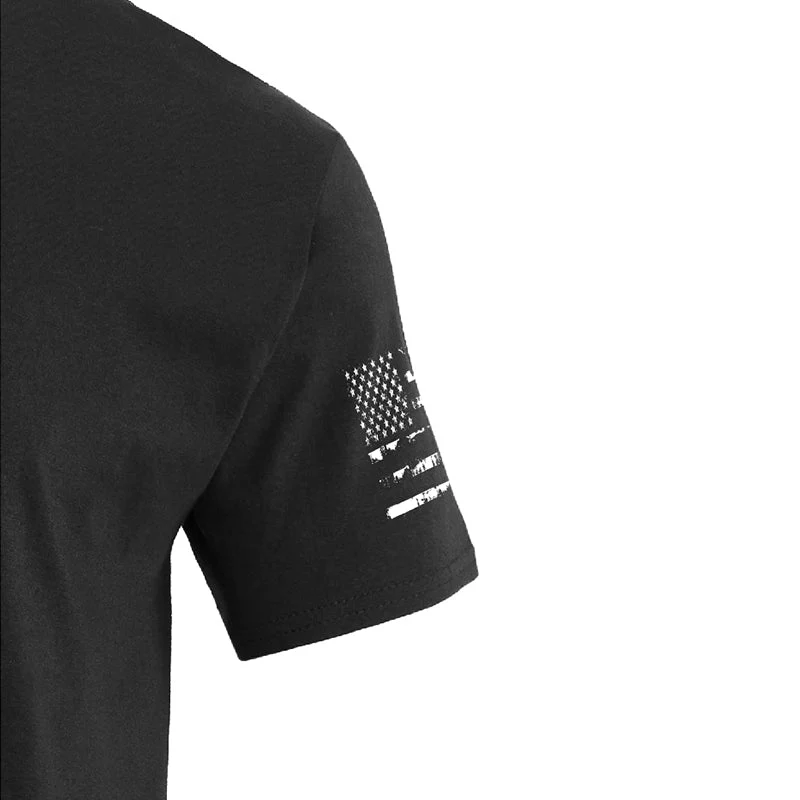 Men's American Flag Cross Overlay Graphic T-Shirt - Image 6