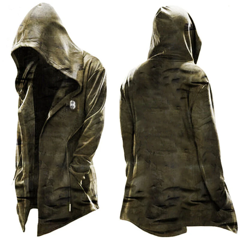 Vintage Casual Long-sleeved Hoodie Jacket - Image 7