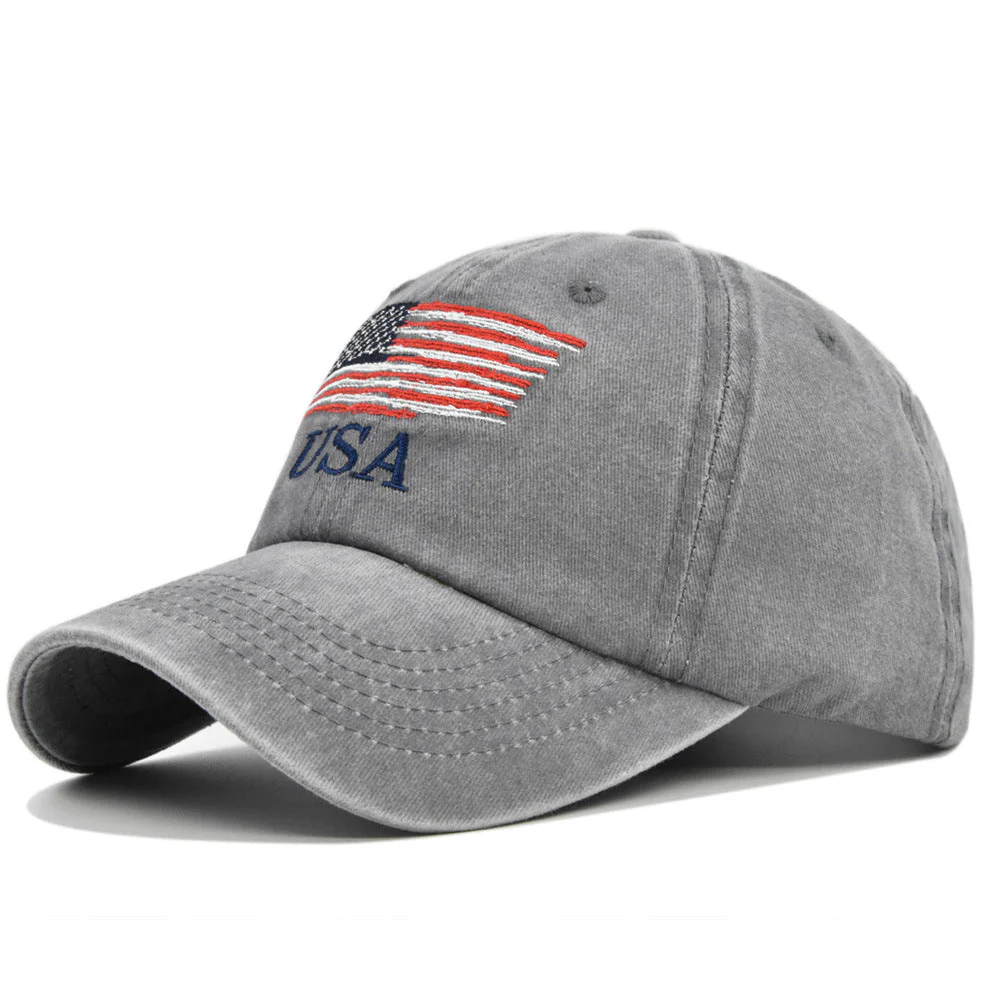 Wash To Wash Old Patriot Baseball Cap Embroidered Duck Cap A Embroidery Baseball Cap - Image 7