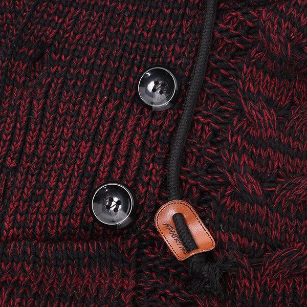 Men's Thick Casual Hooded Winter Sweater - Image 6